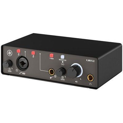 USB аудиоинтерфейс Yamaha UR12 MK3 Black 300778 фото