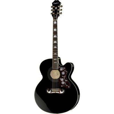 Акустична гітара Epiphone J-200 EC Studio BK 135 фото