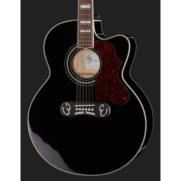 Акустична гітара Harley Benton HB Custom Line King-CE BK 136 фото