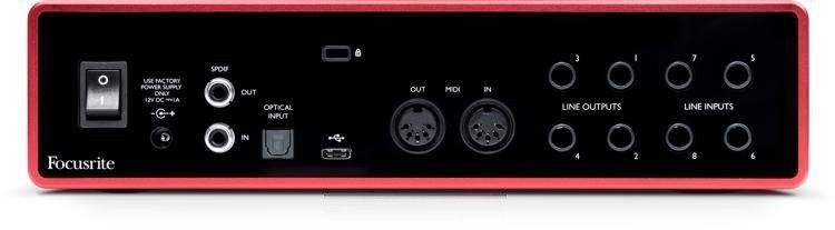 USB аудіоінтерфейс Focusrite Scarlett 18i8 USB 3rd Gen 2093865375 фото