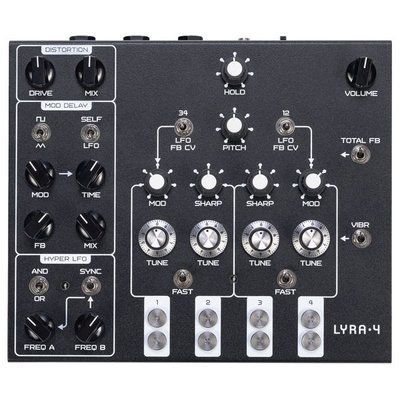Аналоговый синтезатор SOMA Lyra-4 Black 535 фото