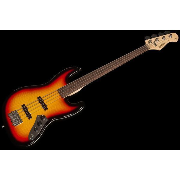 Бас-гітара Harley Benton JB-40FL 3-Tone Sunburst 218 фото