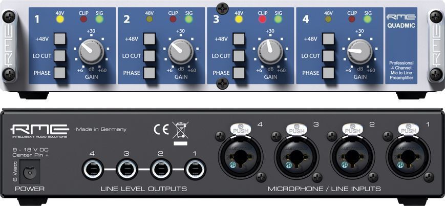 Микрофонний предусилитель RME QuadMic II 0010101103147 фото