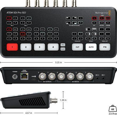 Видеомикшер Blackmagic Design ATEM SDI Pro ISO 09098767 фото