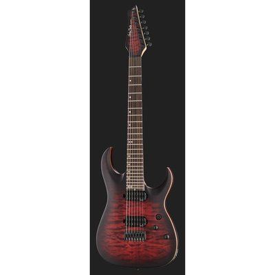 Електрогитара Harley Benton Amarok-7 BKRD Quilted Burst 188 фото